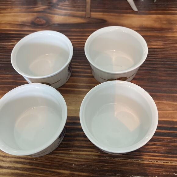Royal Worcester Set Of 4 Evesham Ramekins Excellent Fine Porcelain ENGLAND - Picture 5 of 7